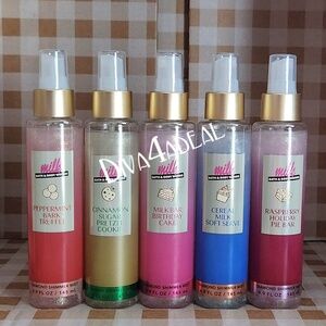 5X Bath & Body Works X Milk Bar Assorted Diamond Shimmer Mist Spray Bundle